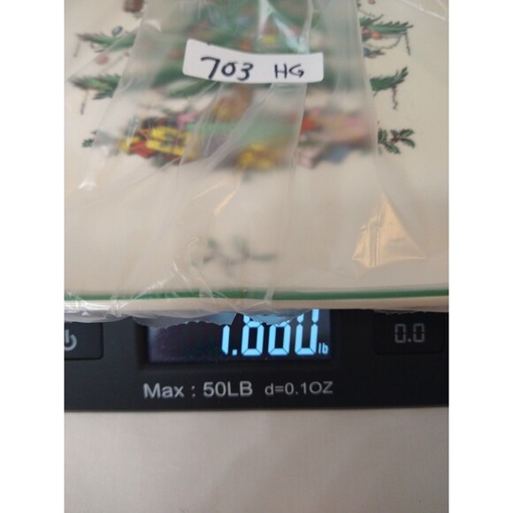 Spode Christmas Tree Plate 11" Triangle Serving Platter Dish Tray England - Picture 13 of 13